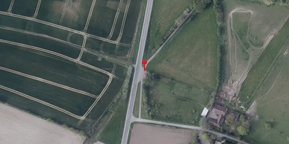 Historisk kort over Haugbølle Trinbræt