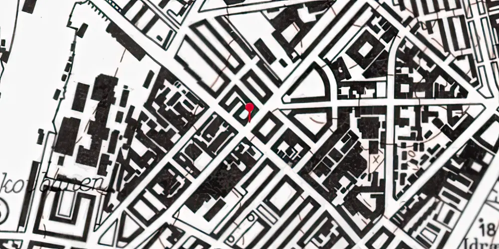 Historisk kort over Skjolds Plads Metrostation Historisk kort over Skjolds Plads Metrostation