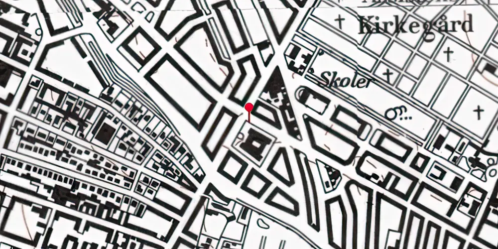Historisk kort over Nuuks Plads Metrostation Historisk kort over Nuuks Plads Metrostation