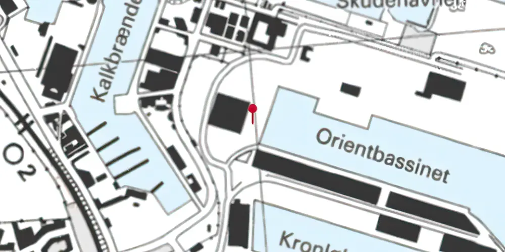 Historisk kort over Orientkaj Metrostation Historisk kort over Orientkaj Metrostation