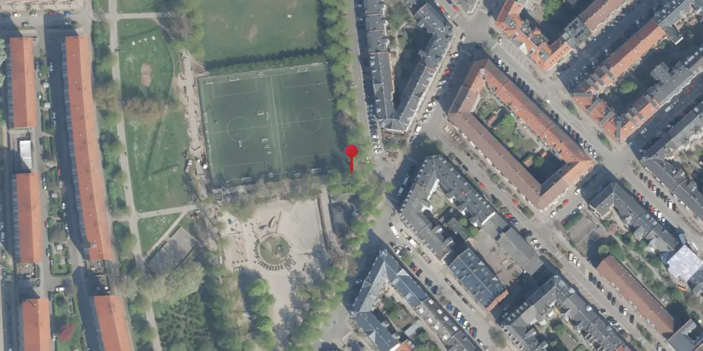 Historisk kort over Nørrebro A Station [1886-1930]