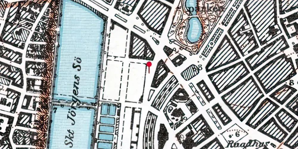 Historisk kort over Nord Banegården Historisk kort over Nord Banegården