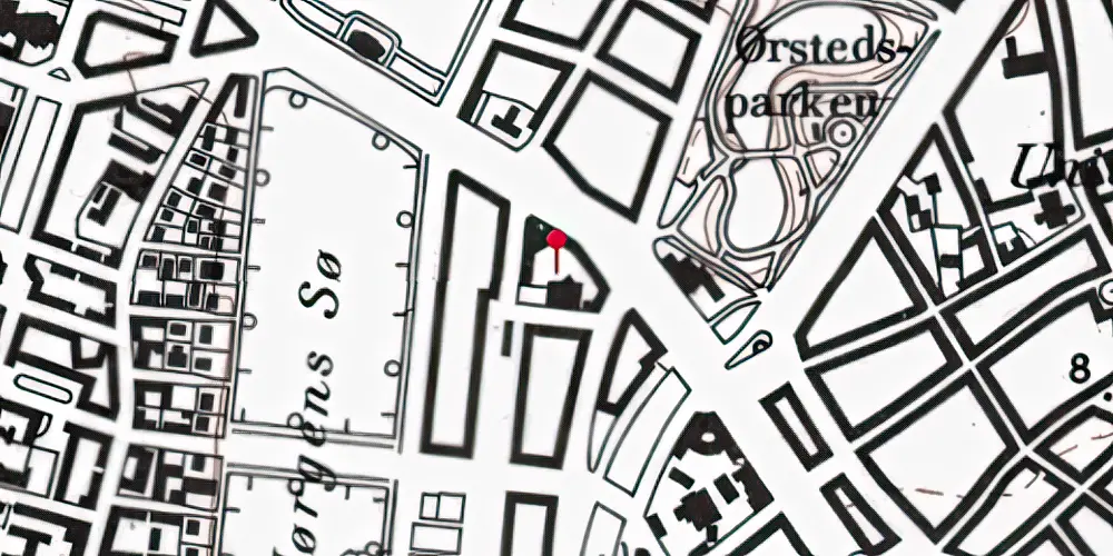 Historisk kort over Holte Banegården [1896-1917]
