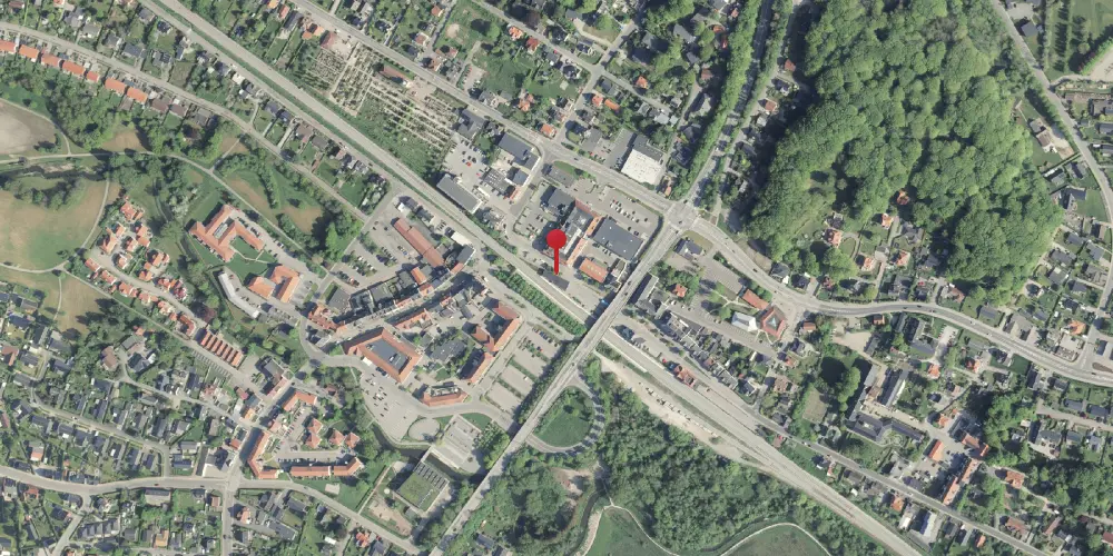 Historisk kort over Hadsten Station Historisk kort over Hadsten Station