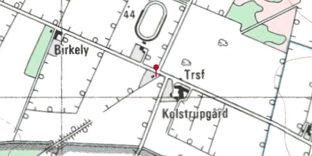 Historisk kort over Kolstrupgaard Trinbræt Historisk kort over Kolstrupgaard Trinbræt
