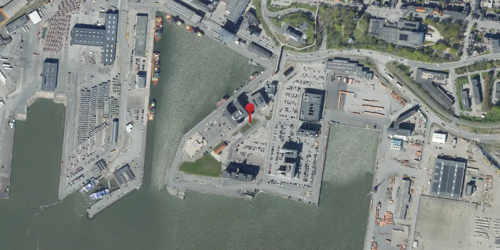 Historisk kort over Esbjerg Havn (Englandsstation) Station [1895-1951]