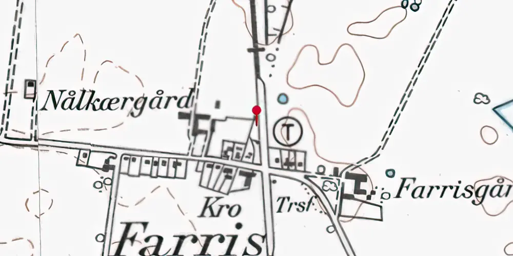 Historisk kort over Farris Station [1905-1958]