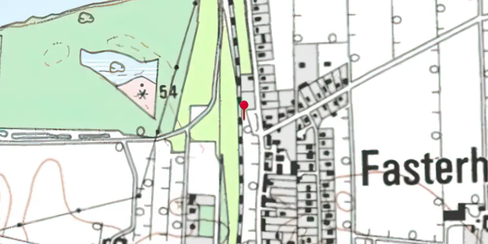 Historisk kort over Fasterholt Teknisk Station Historisk kort over Fasterholt Teknisk Station