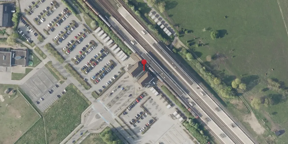 Historisk kort over Nyborg Station Historisk kort over Nyborg Station