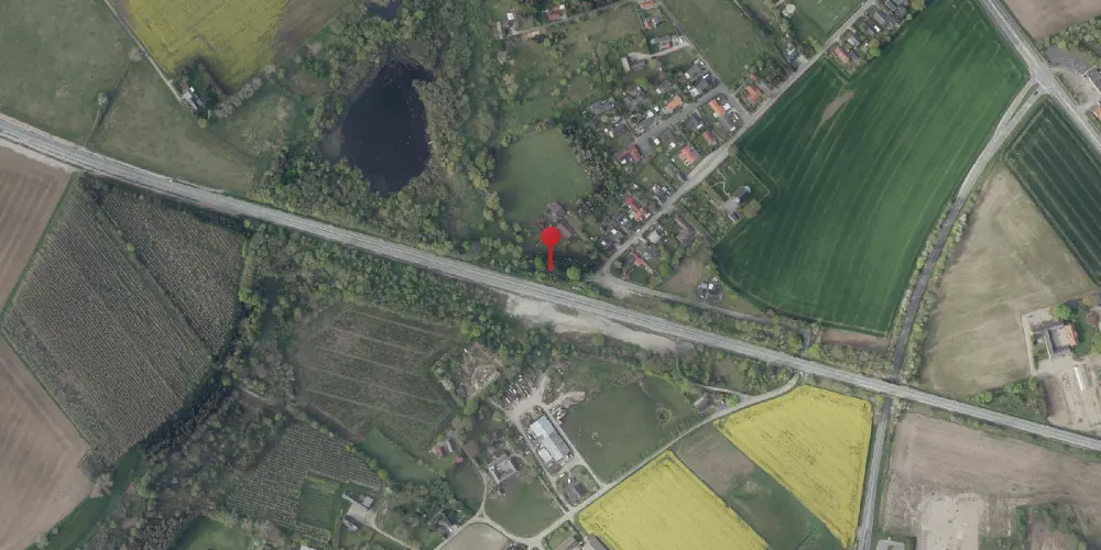 Historisk kort over Hjulby Station