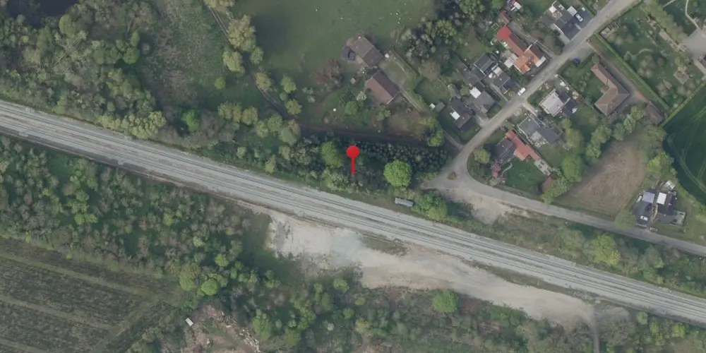 Historisk kort over Hjulby Station