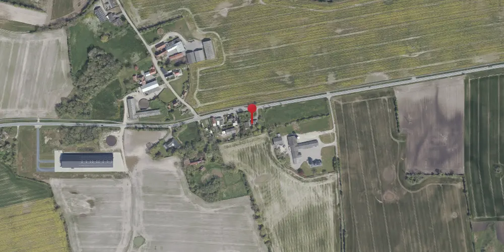 Historisk kort over Majbøl Stationskro [1909-1942]