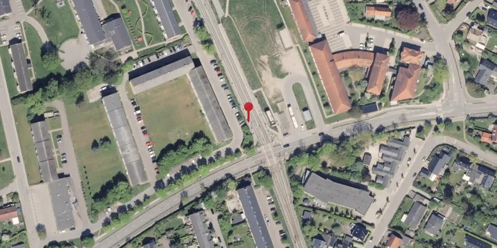 Historisk kort over Vestre Strandallé Letbanestation Historisk kort over Vestre Strandallé Letbanestation