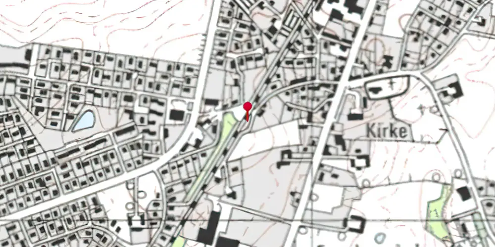 Historisk kort over Skødstrup Billetsalgssted [1878-1918]