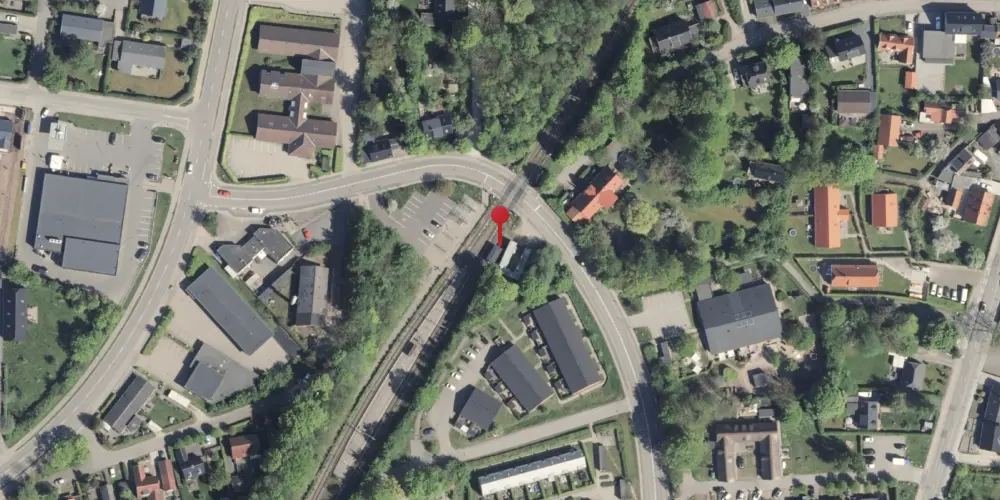 Historisk kort over Skødstrup Billetsalgssted [1878-1918]