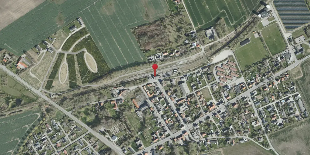Historisk kort over Trustrup Letbanestation Historisk kort over Trustrup Letbanestation