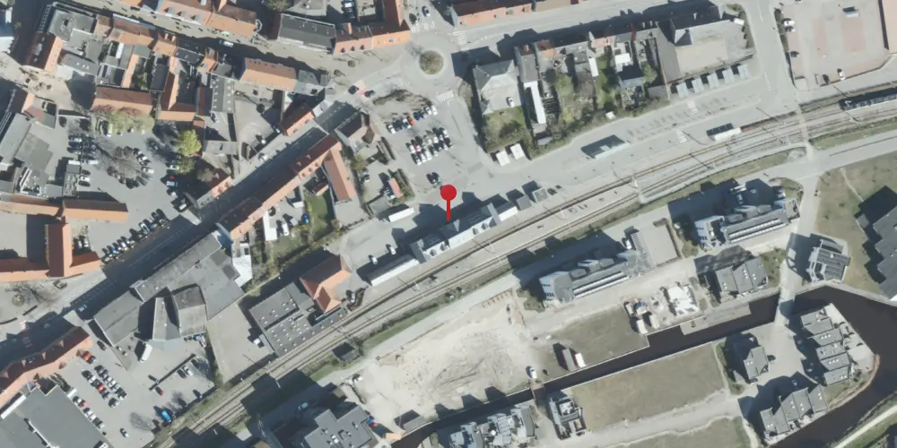 Historisk kort over Grenaa Letbanestation