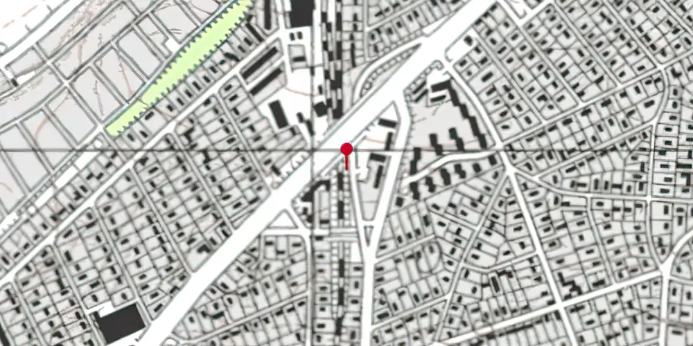 Historisk kort over Kongsvang Letbanestation Historisk kort over Kongsvang Letbanestation