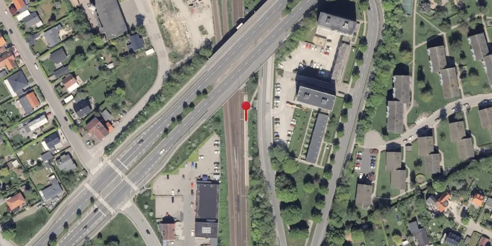 Historisk kort over Kongsvang Letbanestation Historisk kort over Kongsvang Letbanestation