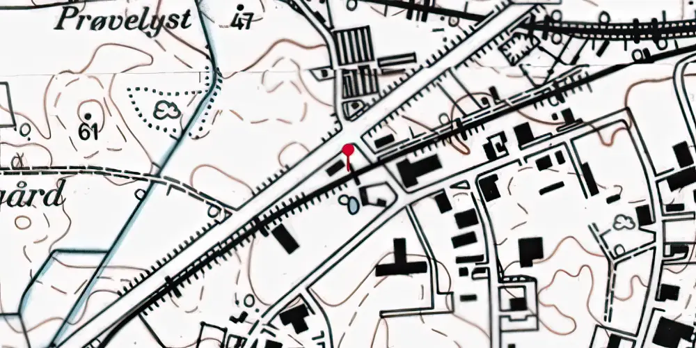 Historisk kort over Øllegårdsvej Letbanestation Historisk kort over Øllegårdsvej Letbanestation