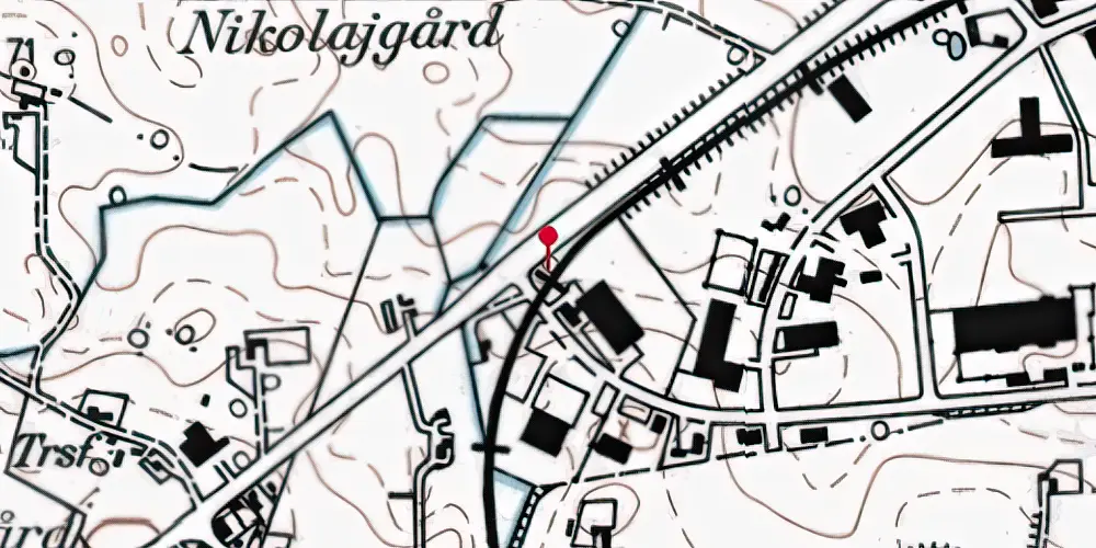 Historisk kort over Gunnar Clausensvej Letbanestation Historisk kort over Gunnar Clausensvej Letbanestation