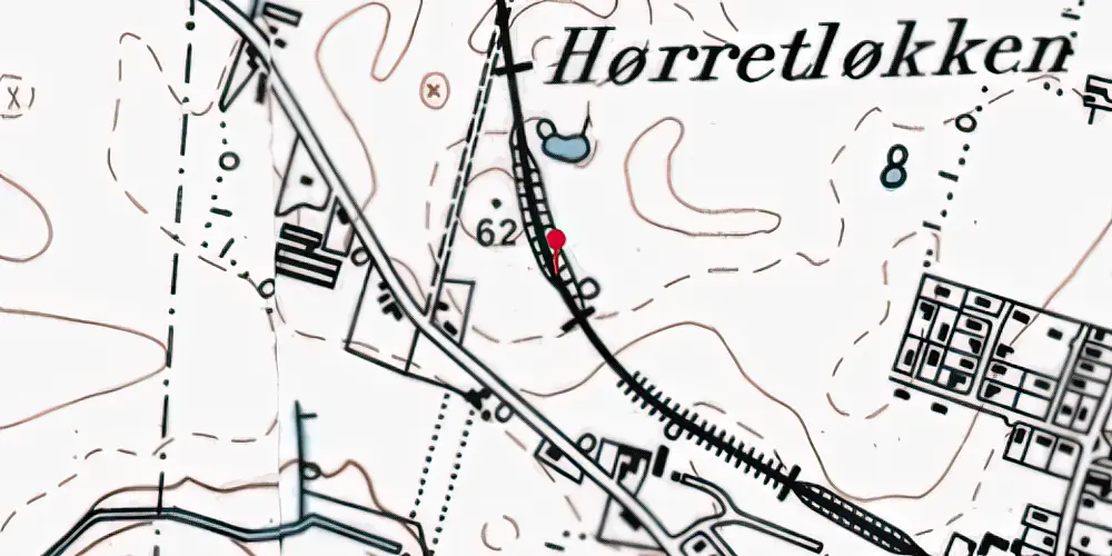 Historisk kort over Mølleparken Letbanestation Historisk kort over Mølleparken Letbanestation