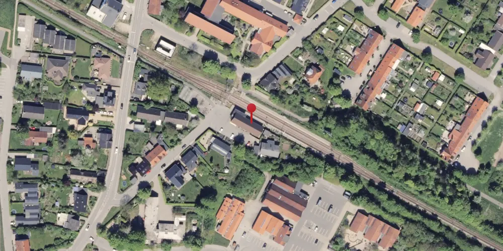 Historisk kort over Mårslet Letbanestation