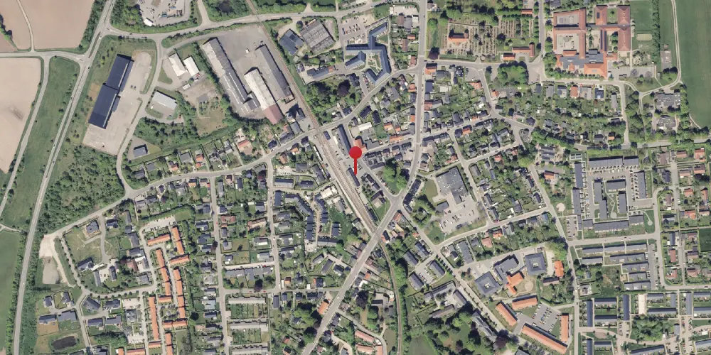 Historisk kort over Malling Letbanestation Historisk kort over Malling Letbanestation