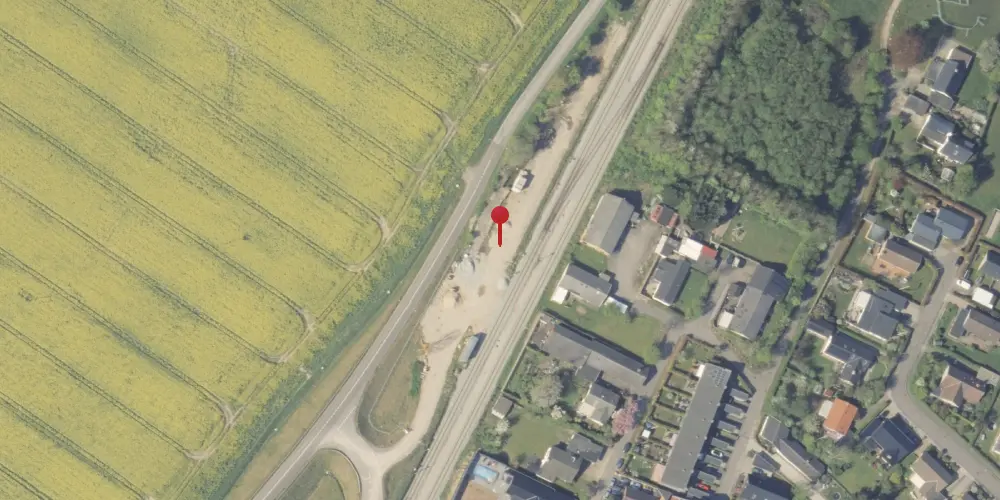 Historisk kort over Mundelstrup Station [1862-1972]