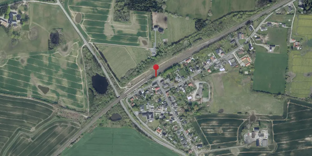 Historisk kort over Holmstrup Station [1890-1973]