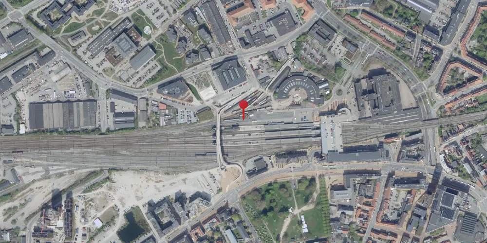 Historisk kort over Odense OMB Station [1911-1914]