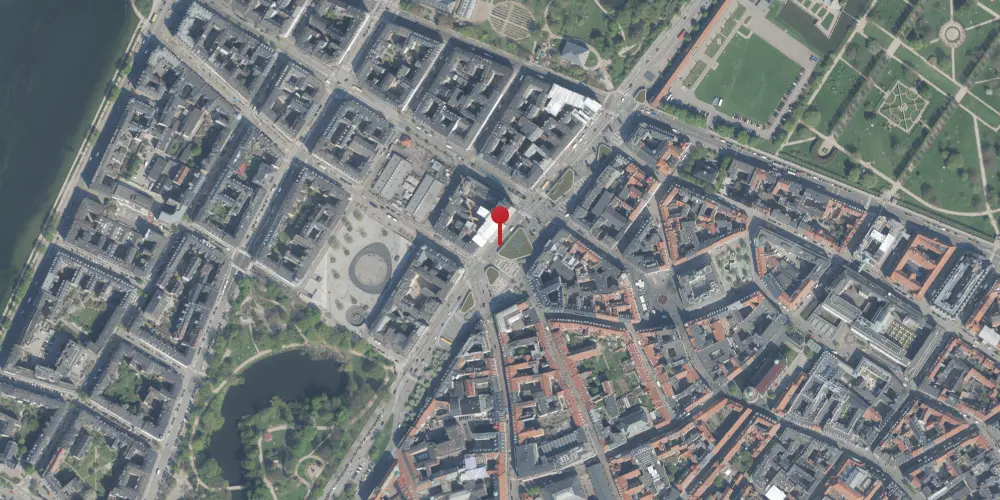 Historisk kort over Nørreport Billetsalgssted [1918-1934]