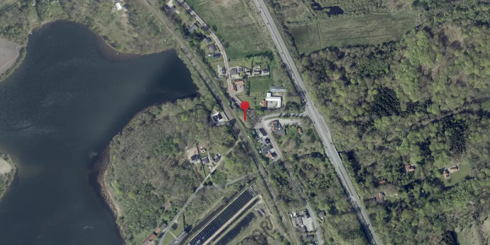 Historisk kort over Rindsholm Teknisk Station Historisk kort over Rindsholm Teknisk Station