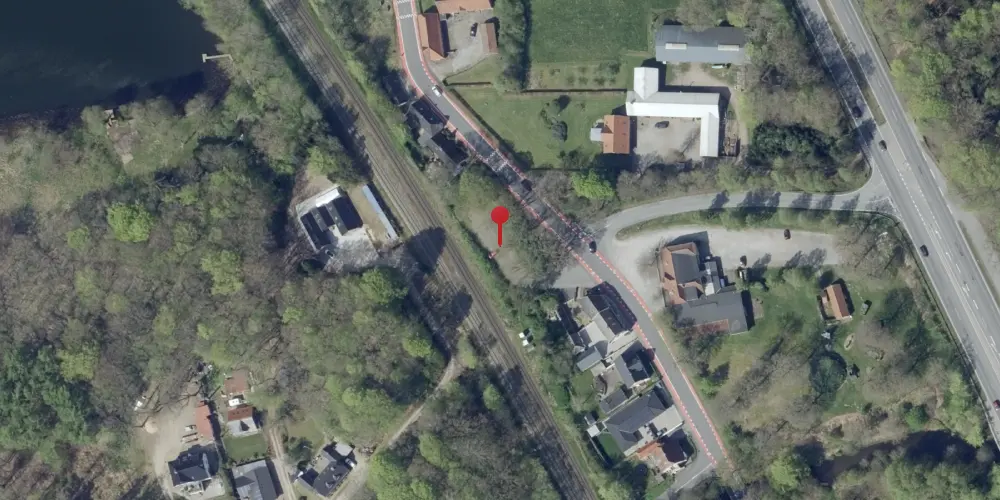 Historisk kort over Rindsholm Teknisk Station Historisk kort over Rindsholm Teknisk Station