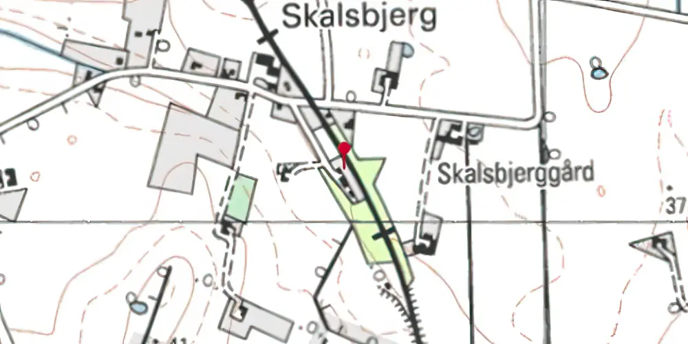 Historisk kort over Sludstrup Trinbræt Historisk kort over Sludstrup Trinbræt