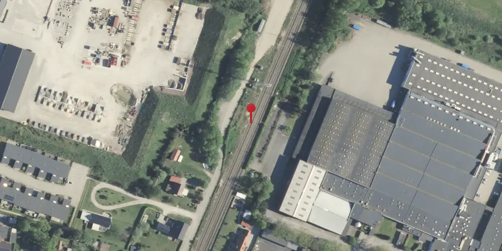 Historisk kort over Stevnstrup Teknisk Station