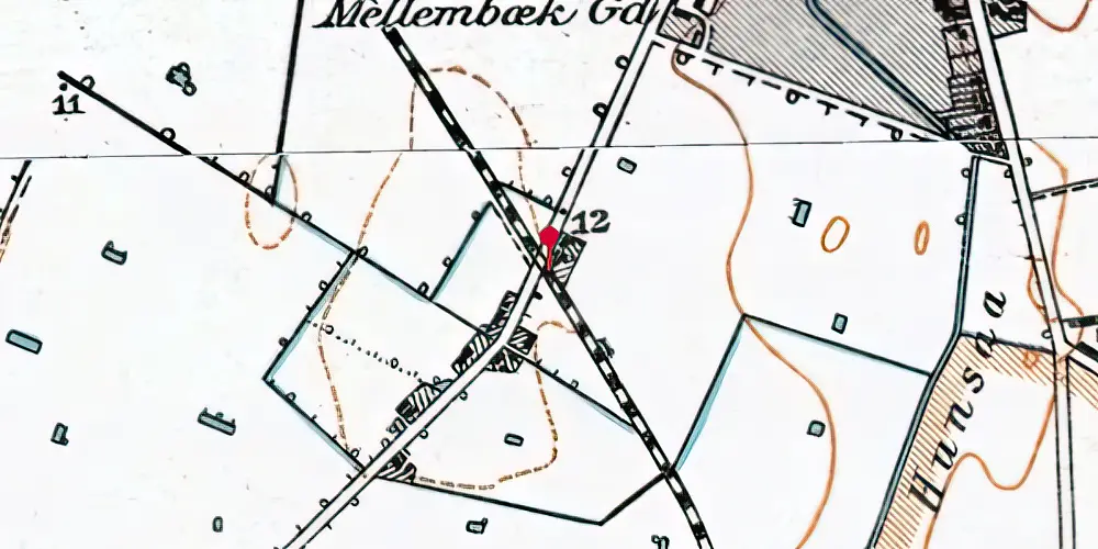 Historisk kort over Grimstrup (MBJ veteranbane) Trinbræt Historisk kort over Grimstrup (MBJ veteranbane) Trinbræt