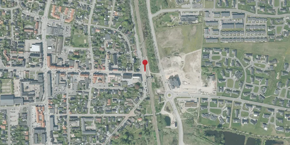 Historisk kort over Støvring Billetsalgssted [1972-1974]