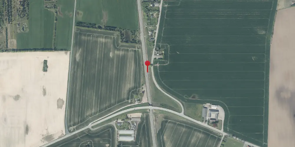 Historisk kort over Tingsted Teknisk Station Historisk kort over Tingsted Teknisk Station