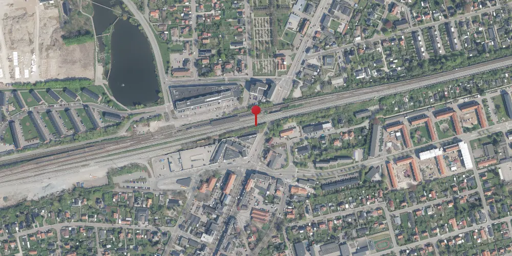 Historisk kort over Taastrup Holdeplads [1847-1918]