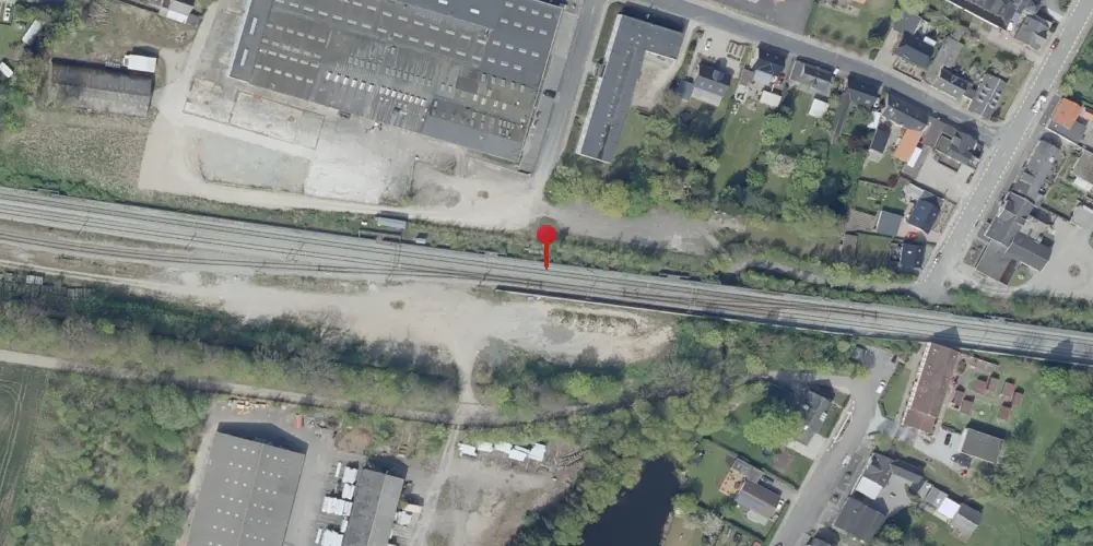 Historisk kort over Ullerslev Teknisk Station Historisk kort over Ullerslev Teknisk Station