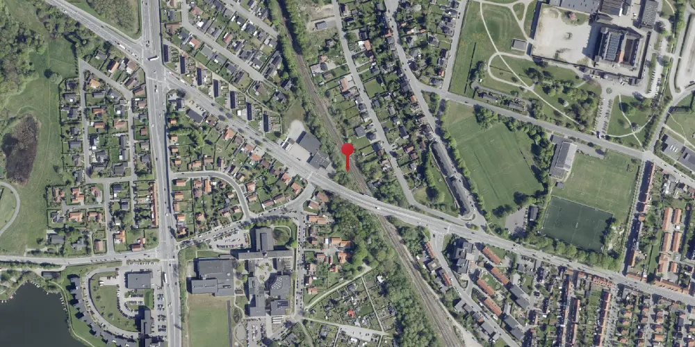 Historisk kort over Bygholm Billetsalgssted [1901-1920]