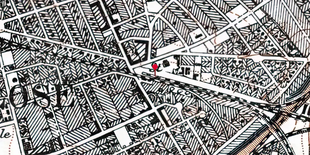 Historisk kort over Vanløse Station [1898-1913]