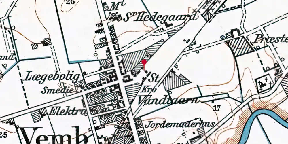 Historisk kort over Vemb Privatbanestation [1879-1902]