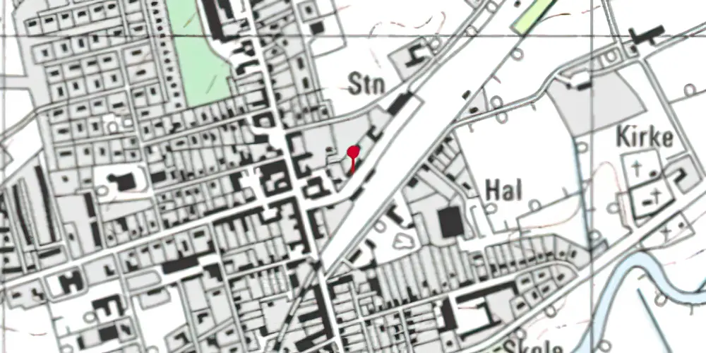 Historisk kort over Vemb Privatbanestation [1879-1902]