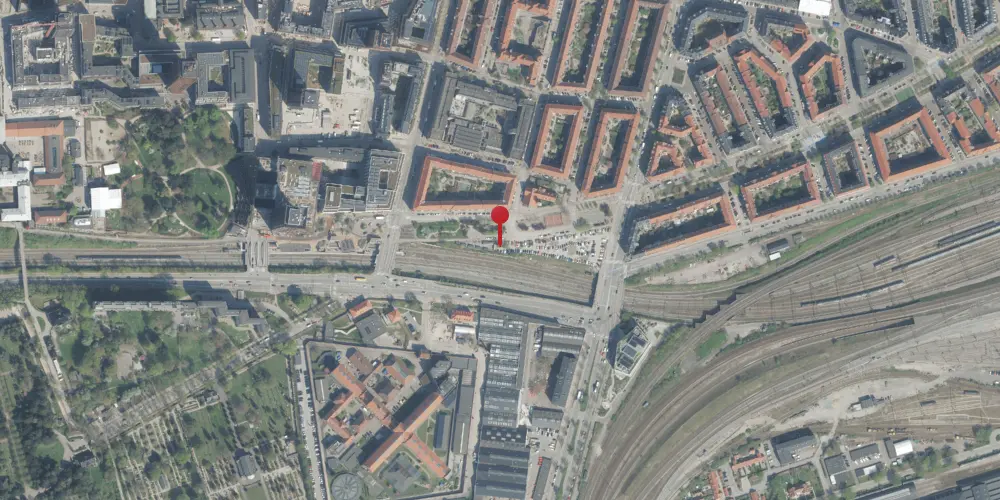 Historisk kort over Enghave Station [1923-1984]