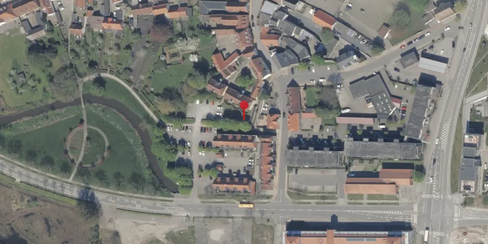 Historisk kort over Aabenraa Sønderport Holdeplads [1899-1920]