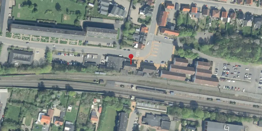 Historisk kort over Middelfart Station