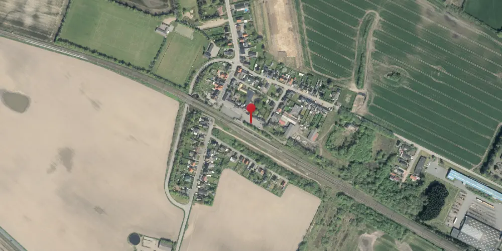 Historisk kort over Kavslunde Station [1922-1973]