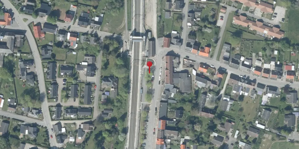 Historisk kort over Eskilstrup Station [1872-1973]